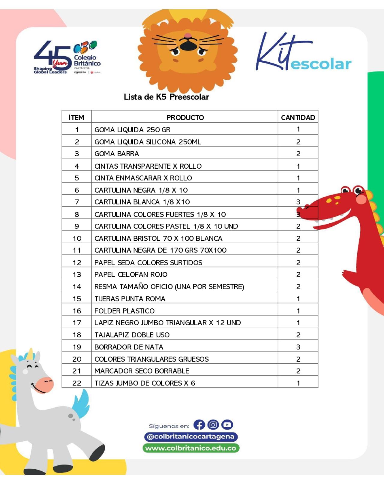 KIT K5 PREESCOLAR - Escool