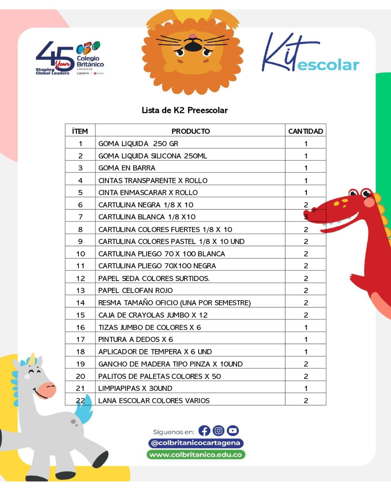 KIT K2 PREESCOLAR - Escool